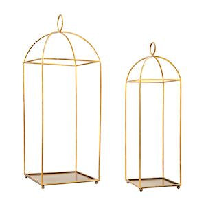 Lrg Tall Brass Lantern