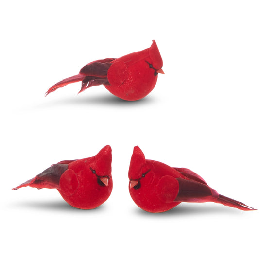 4.5" Clip-On Cardinal Ornament - 1 Piece Random