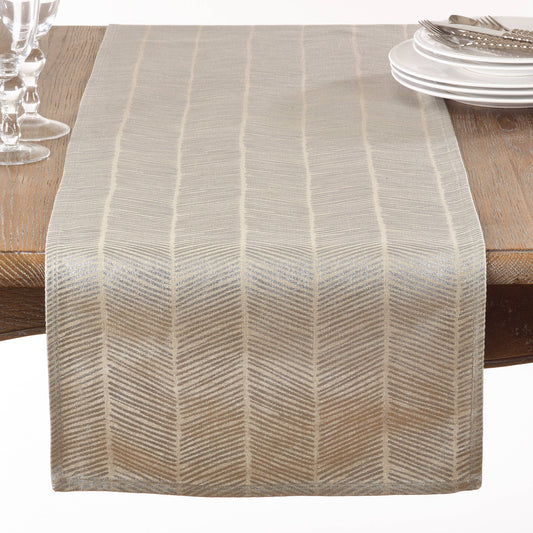 Metallic Herringbone Design Runner