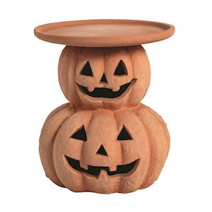Stacked Pumpkin Halloween Pillar Holders