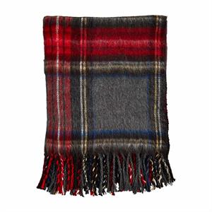 TARTAN FRINGE THROW BLANKET