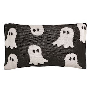 Ghost Halloween Knit Pillow