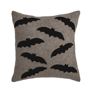 Bats Wool Halloween Pillows