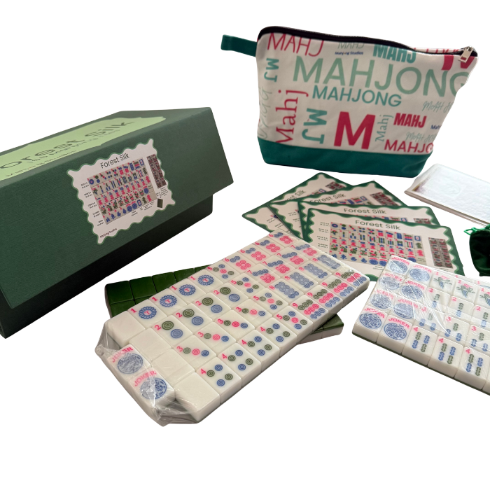 Mahjong Studios – American Mahjong Tile Set Green Tiles - Forest Silk