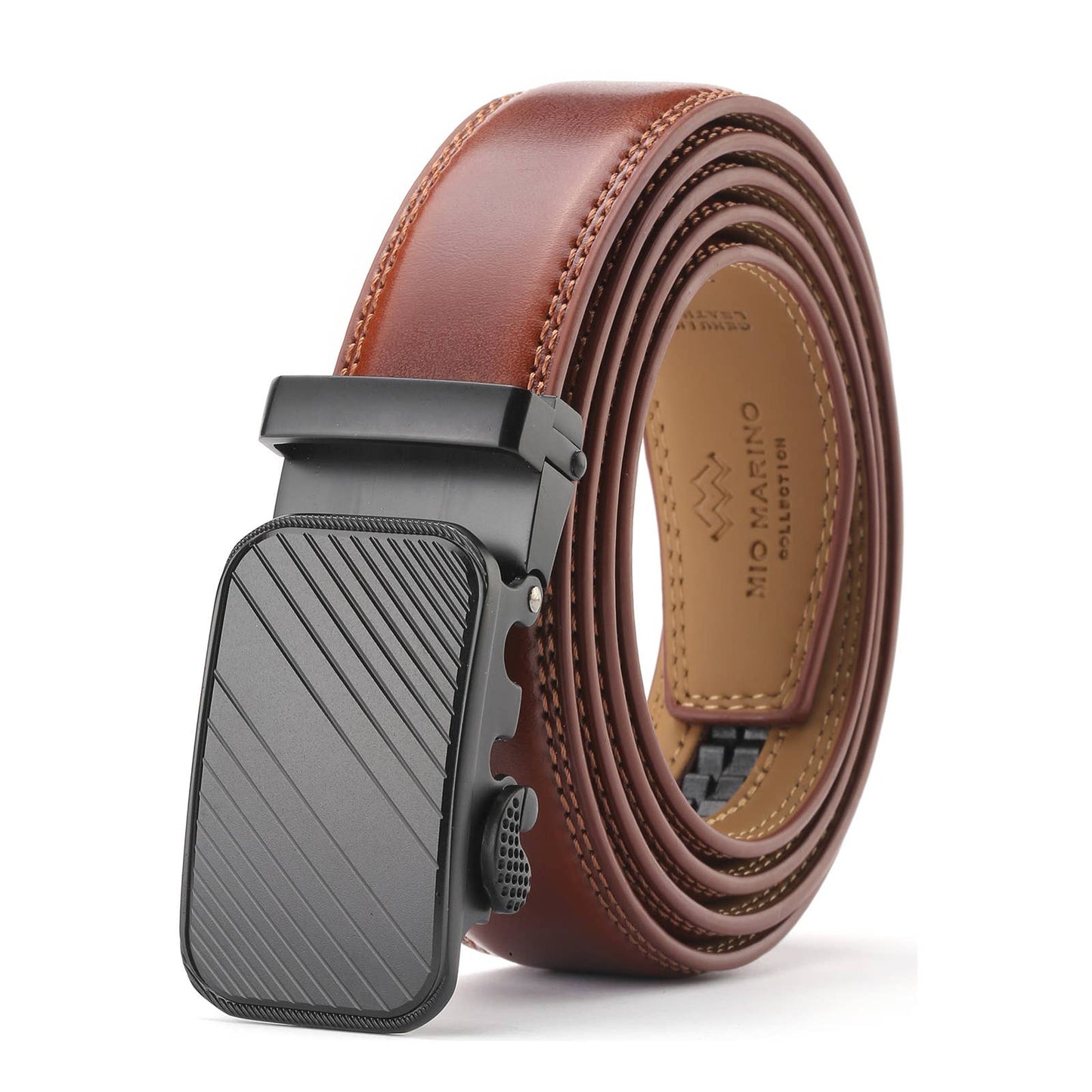 Modern Striped Ratchet Belt