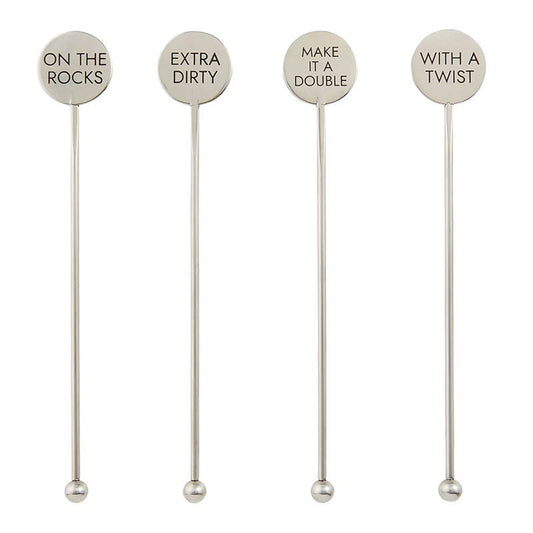 Stainless Steel Stir Sticks - Cocktails