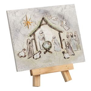 NATIVITY FARMHOUSE ART
