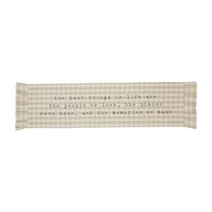 Check Ruffle Table Runner