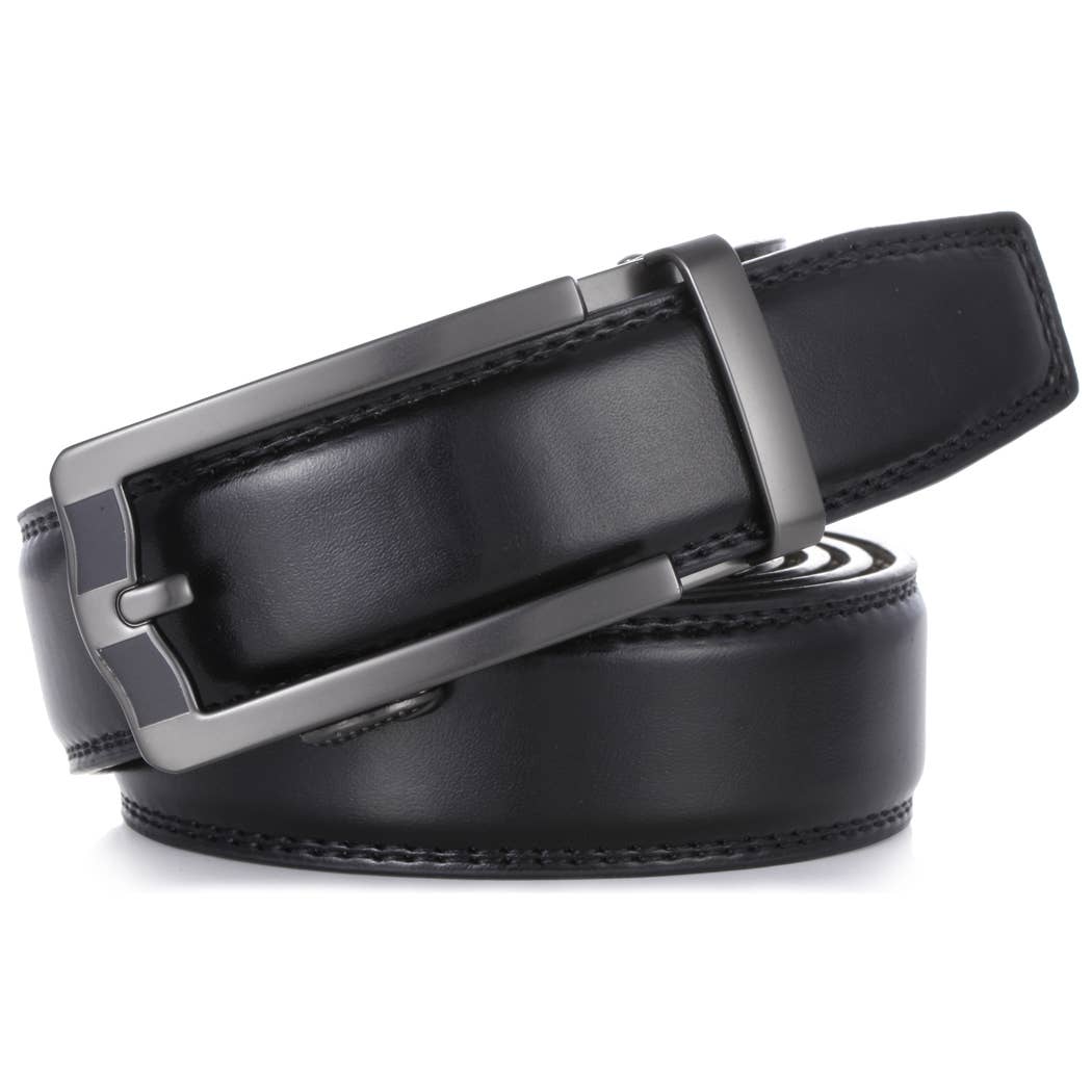 Horseshoe Leather Ratchet Belt