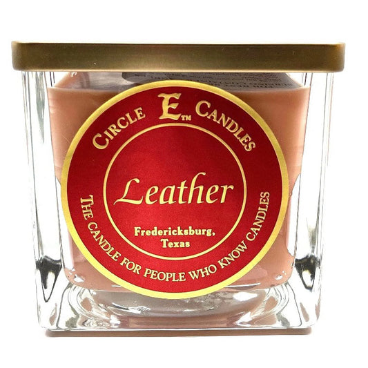 43oz Leather Candle