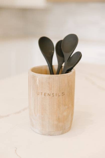 5x7x5 wood cup (UTENSILS) natural ORGANIZE