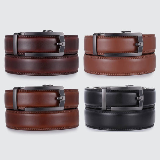 Horseshoe Leather Ratchet Belt