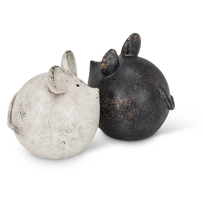 Small Ball Mouse-Antique Black/Wht-2Asst