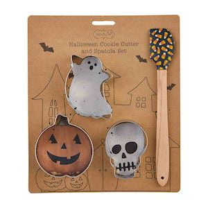 Skull Cookie Cutter & Spatula Set