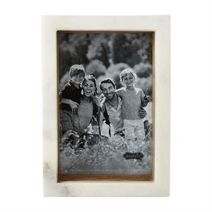4 x 6 Wood White Marble Pic Frame Success