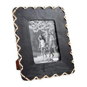 Large Braided Black Frame