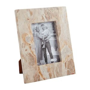 Small Tan Marble Frame