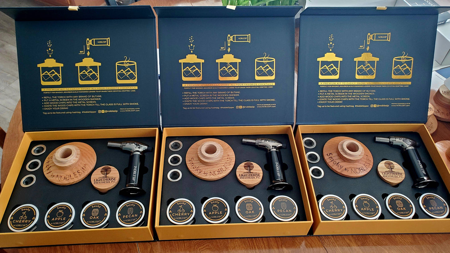 Cocktail Smoker Kit, Premium Home Bar Gift Set, Whiskey Men
