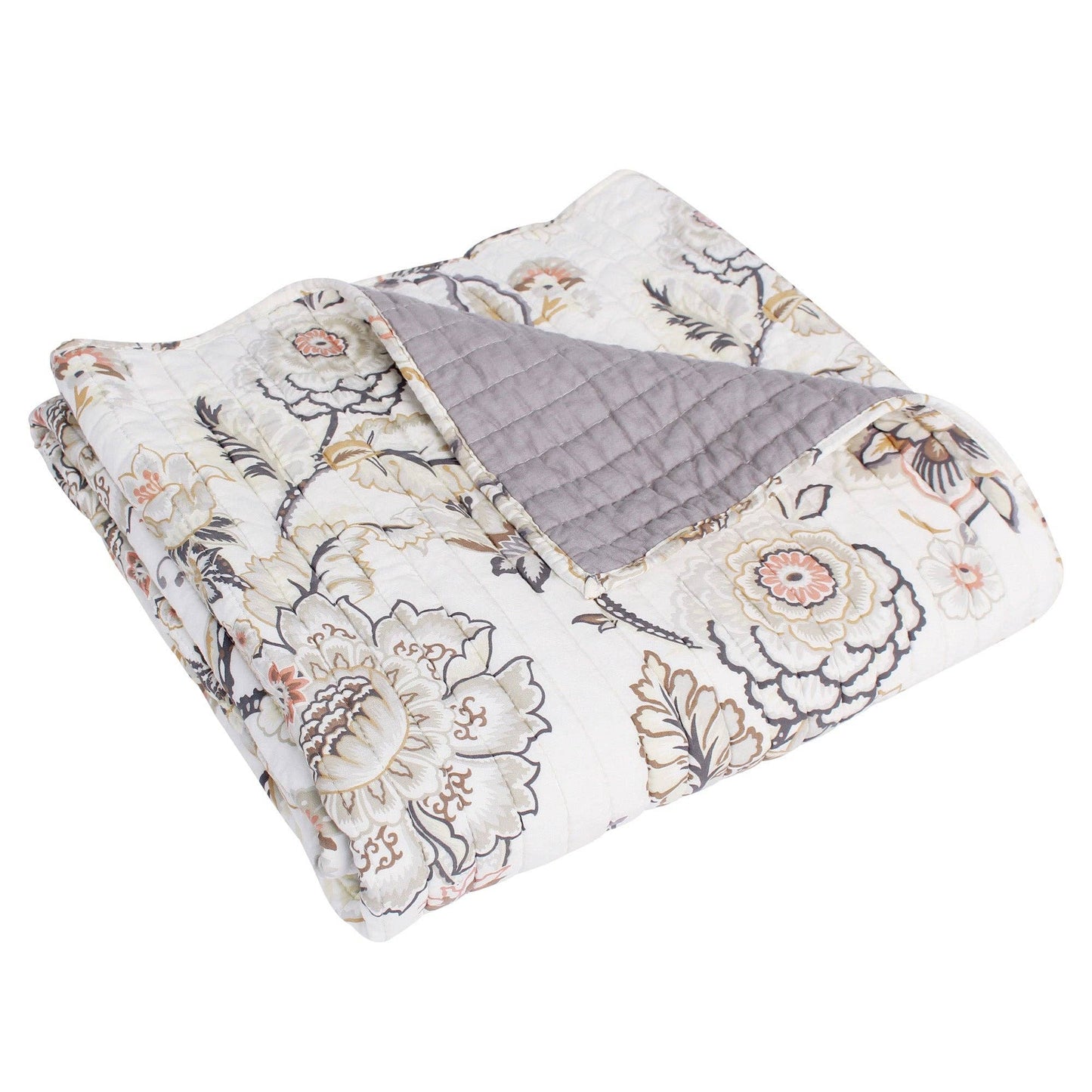 Ophelia Quilted Throw: Spa