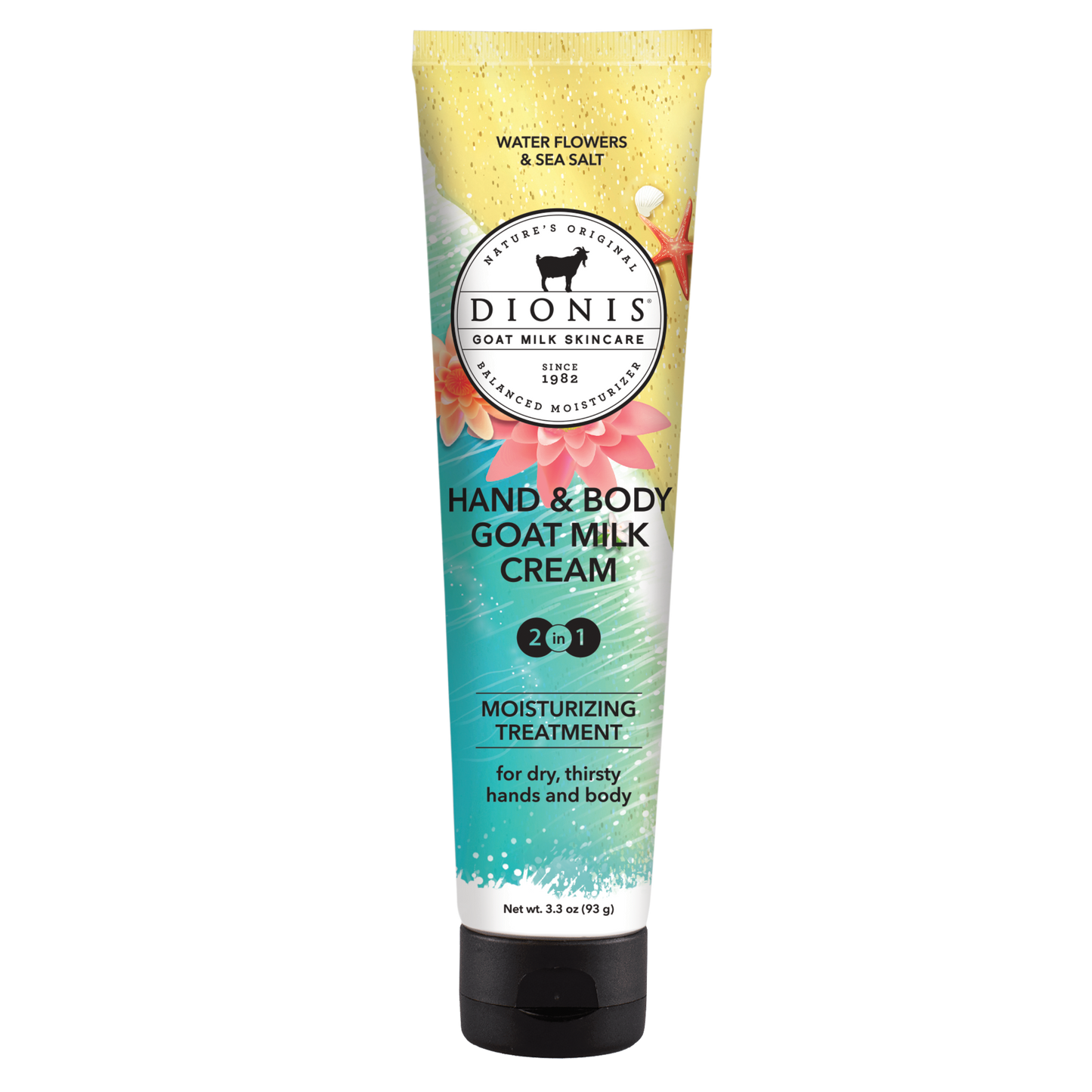 Dionis Water Flowers & Sea Salt Hand & Body Goat Milk Cream