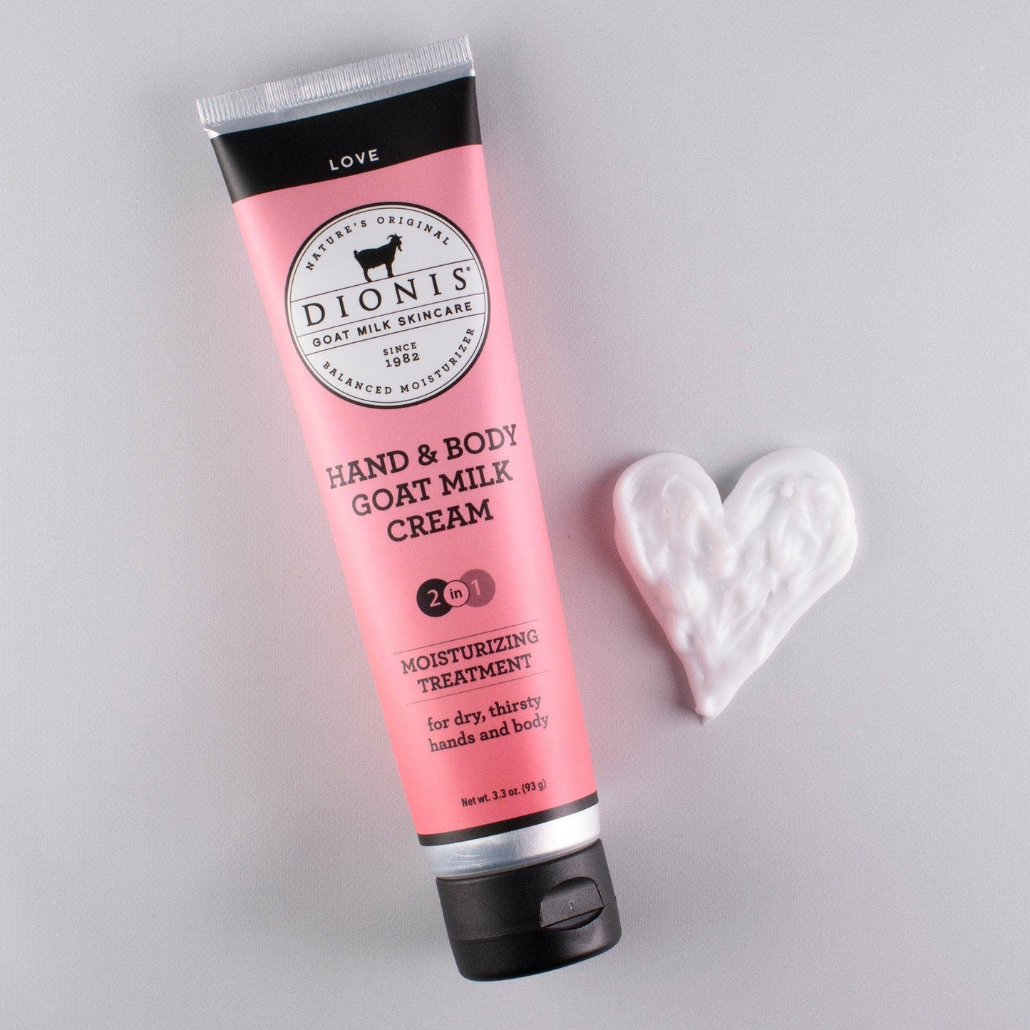 Dionis Love Hand & Body Goat Milk Cream, 3.3 oz