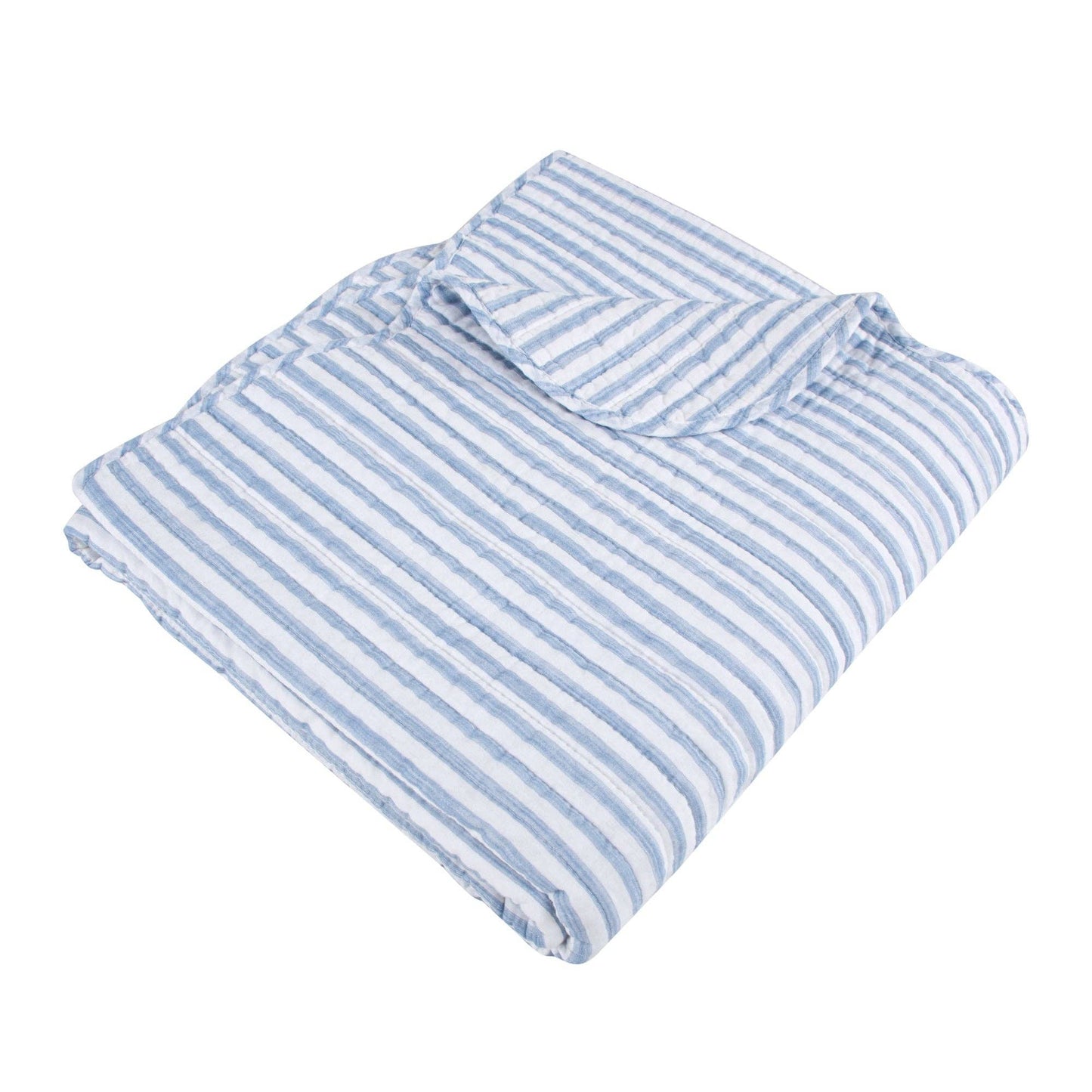 Martha Stripe Quilted Throw
