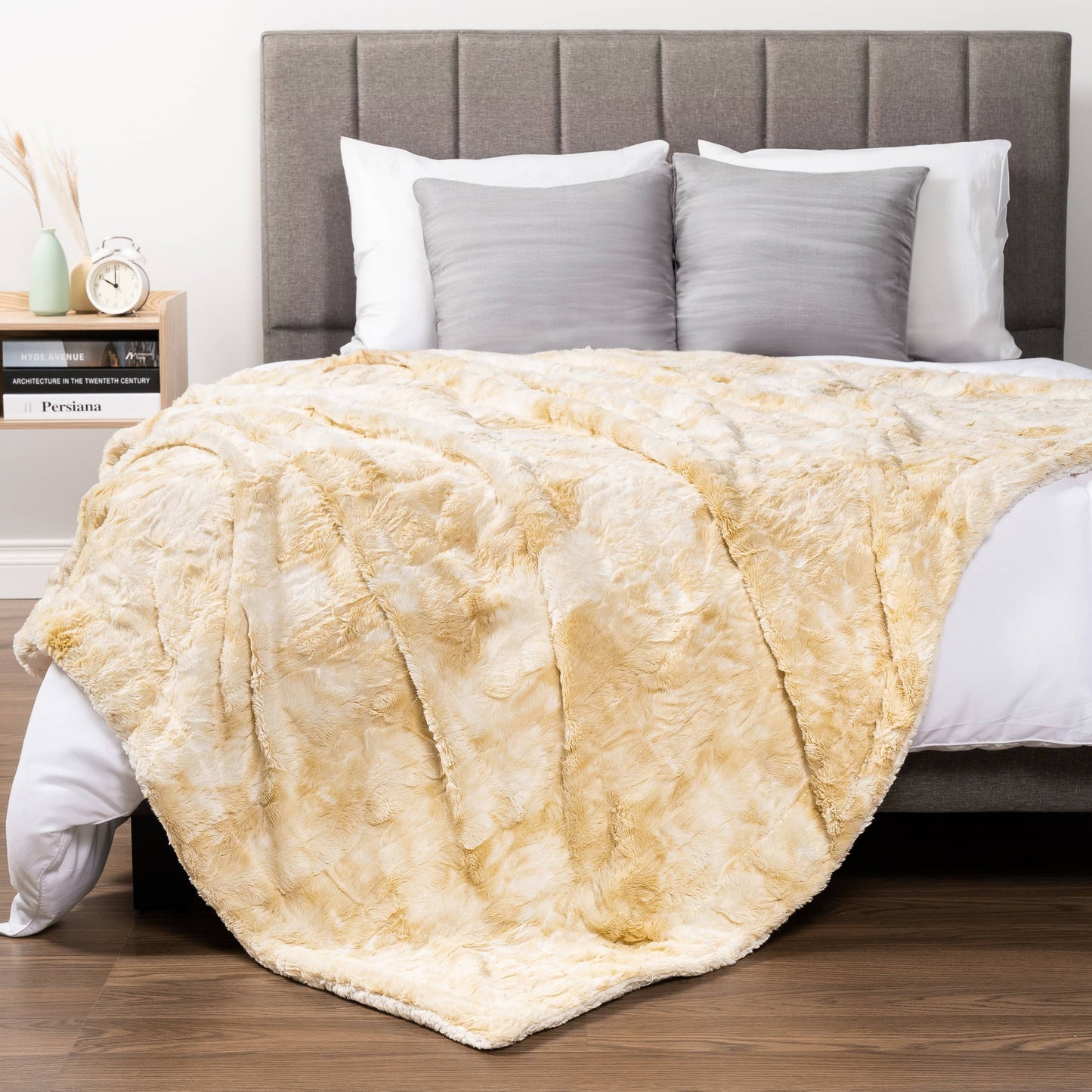 Minky Sherpa Throw Blanket