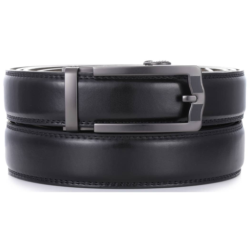 Horseshoe Leather Ratchet Belt