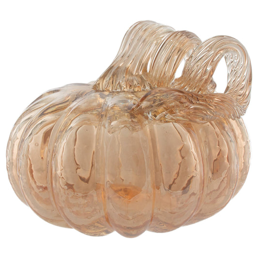 Apple Cider Glass Pumpkin Small Fall Autumn