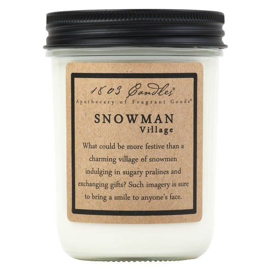 Snowman Village 14oz Jar Candle