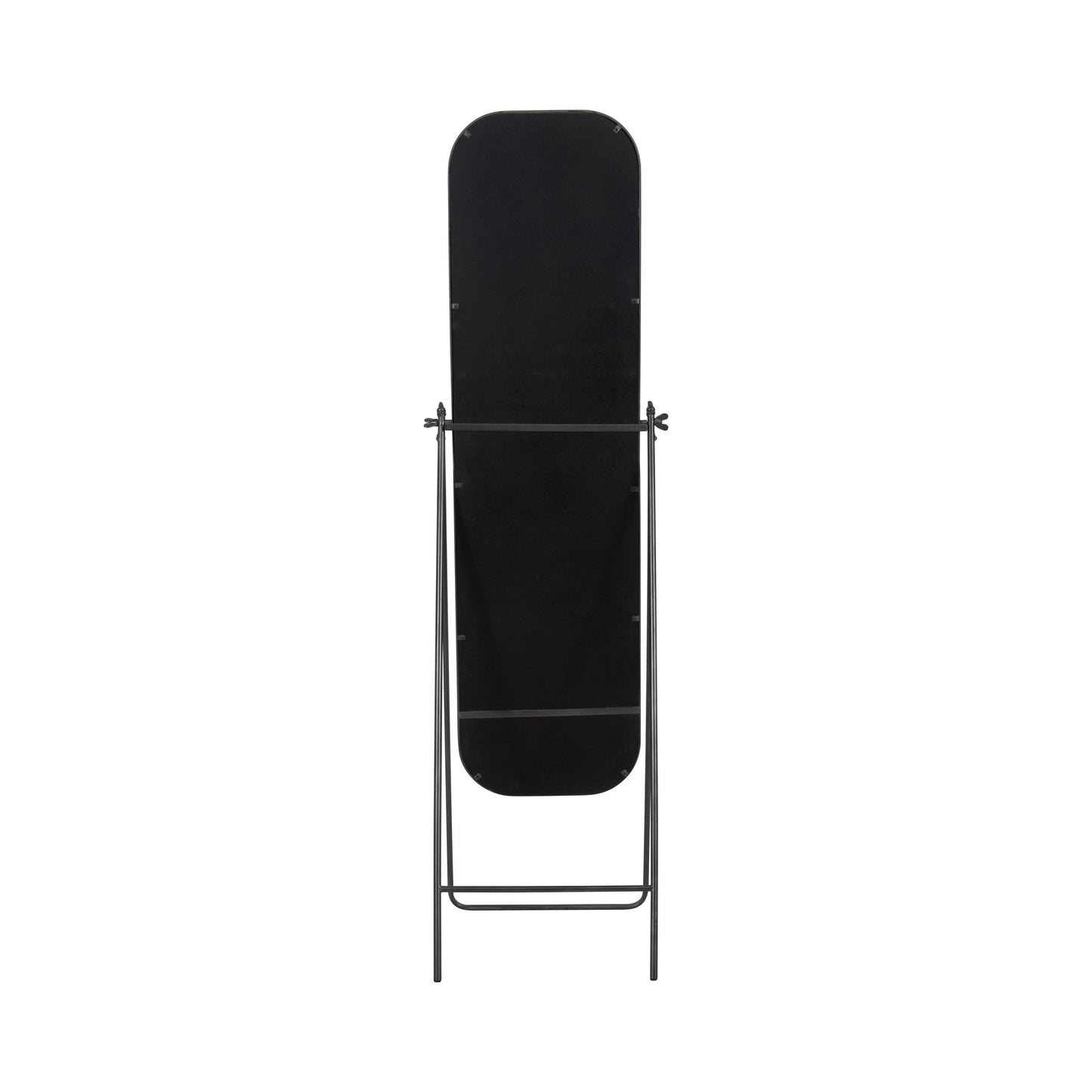 Metal Full Length Floor Mirror on Stand - Black, 69 in.