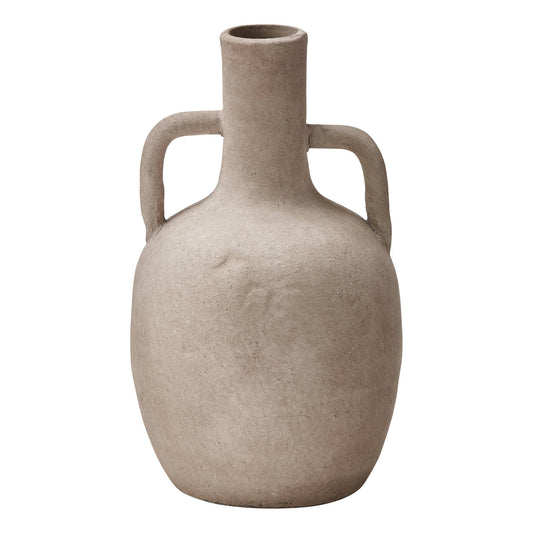 Rustic Vase Small Gray Terracotta