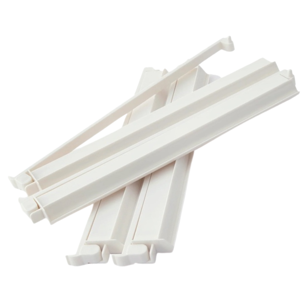 Mahjong Rack and Pusher Set of 4-Marble White