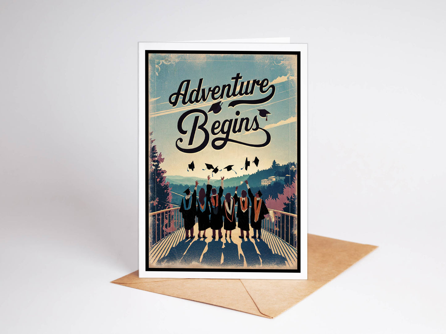 Adventure Begins  Graduation Card Graduation Gifts