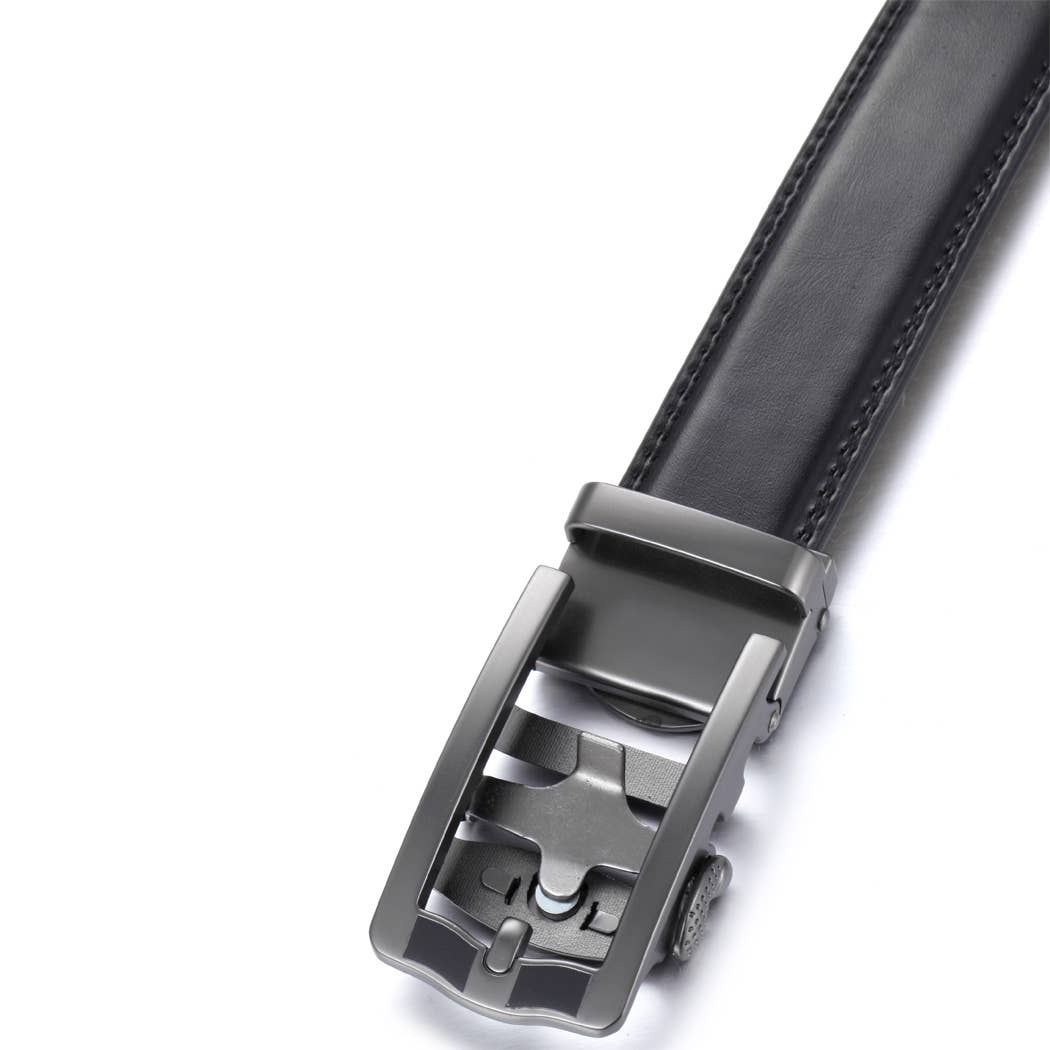 Horseshoe Leather Ratchet Belt
