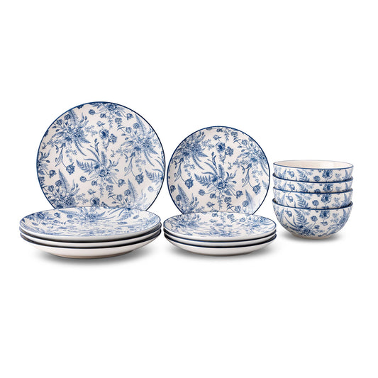 12pc Toile Dinnerware Set - Blazer