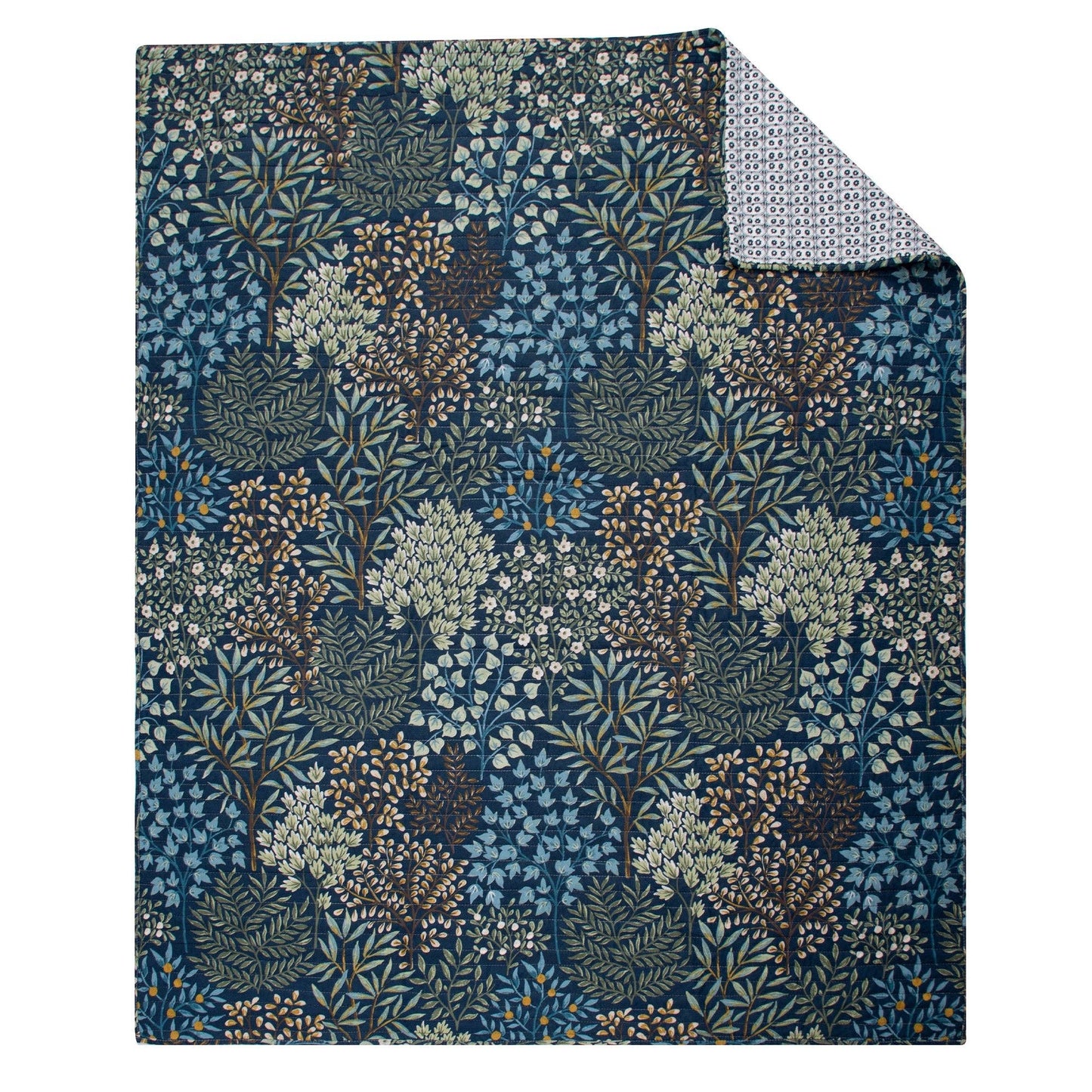 English Forest Quilted Throw: Natural