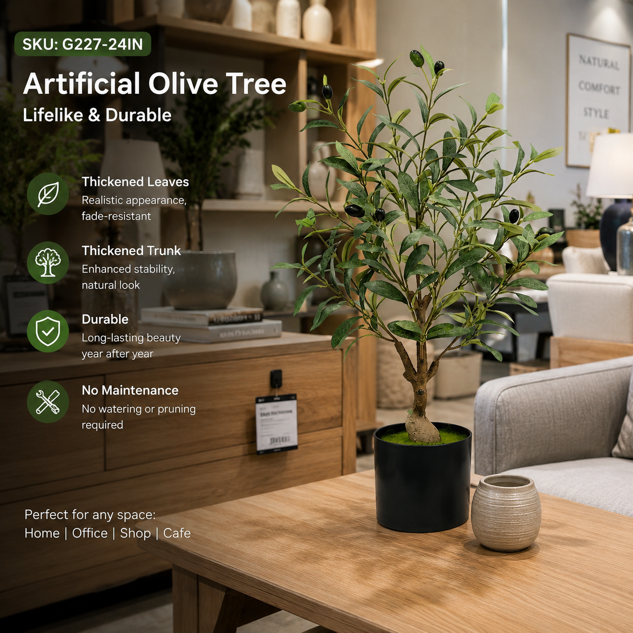 Artificial Realistic Olive Trees-13 sizes