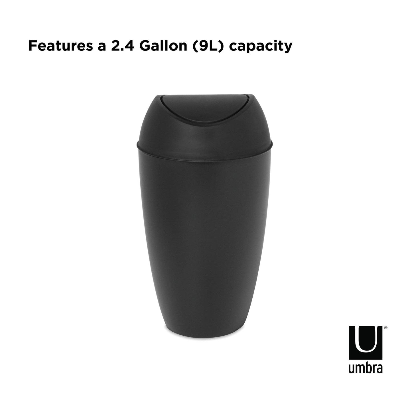 Twirla Trash Can, 2.4 G: Light Grey