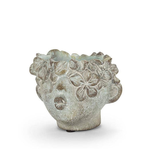 Mini Kissing Face Planter-4"H