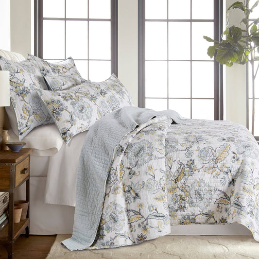 Ophelia Quilt Set: Spa / King/Cal King