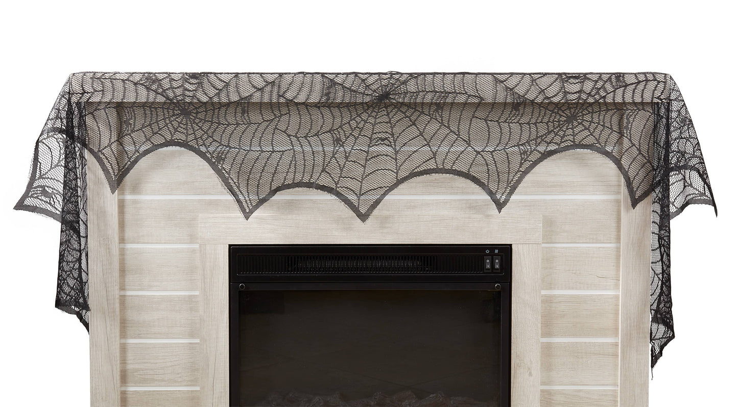 Spiderweb Net Fireplace Scarf