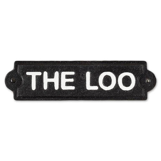 The Loo Sign-Black-9"L