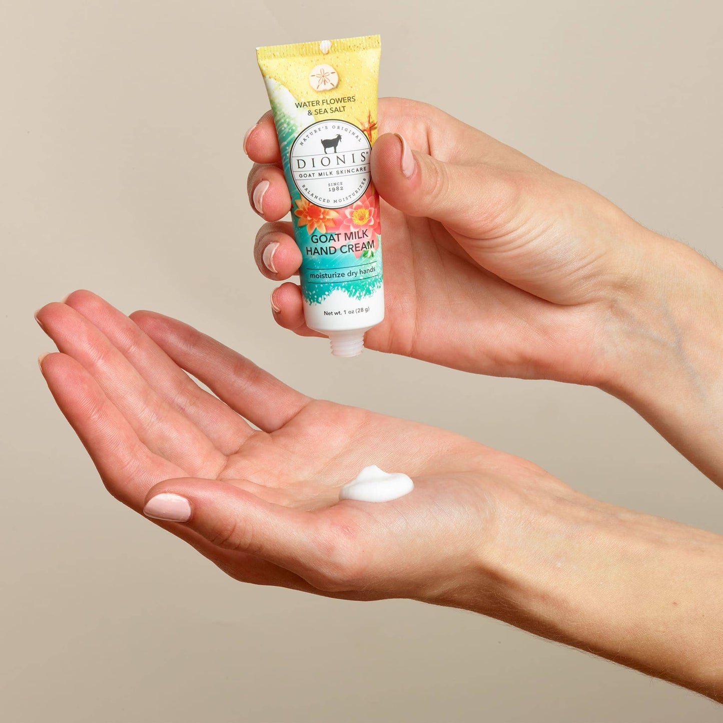 Dionis Water Flowers & Sea Salt Goat Milk Hand Cream 1oz