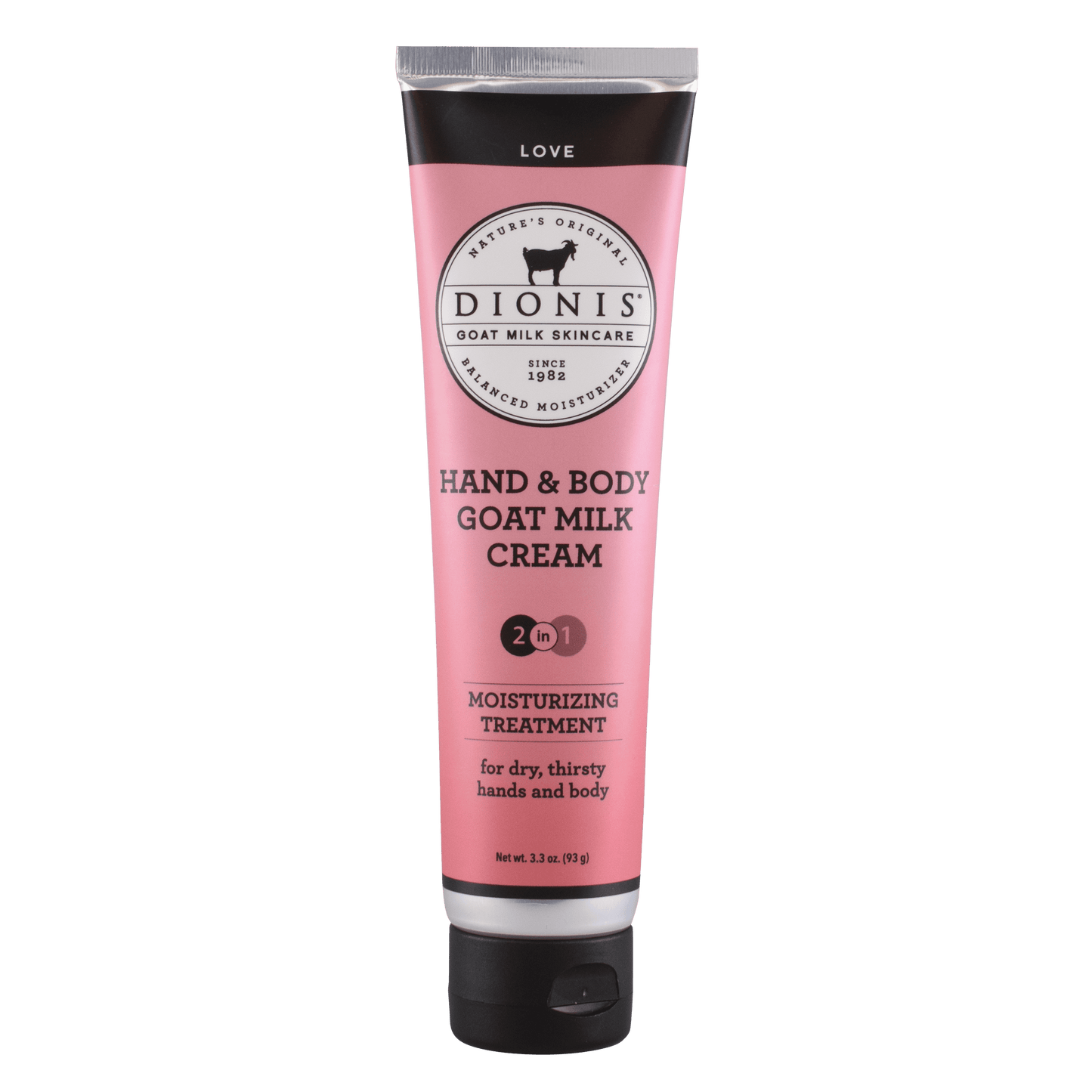 Dionis Love Hand & Body Goat Milk Cream, 3.3 oz