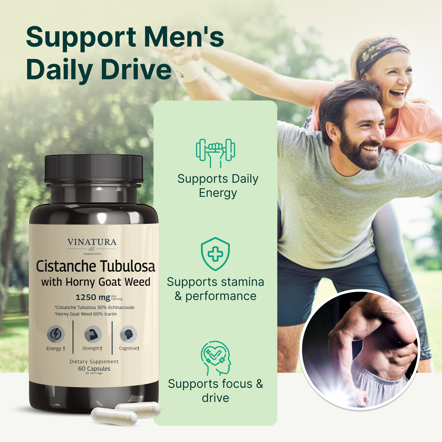 Cistanche Tubulosa Horny Goat Weed 1250mg