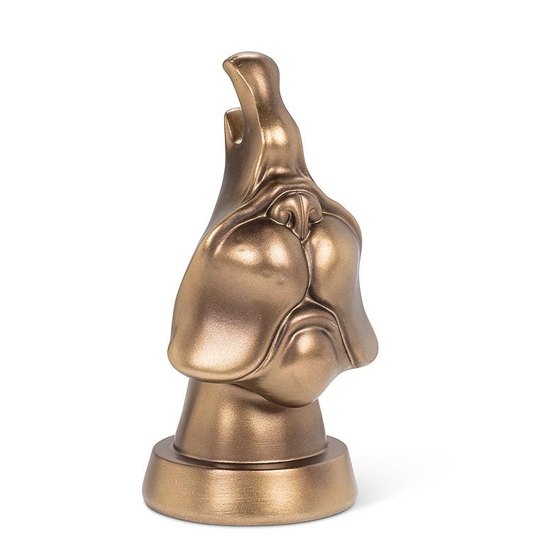 Dog Face Eyeglass Holder-Bronze-6"H-1693