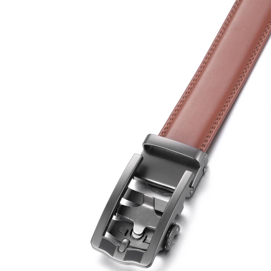 Horseshoe Leather Ratchet Belt