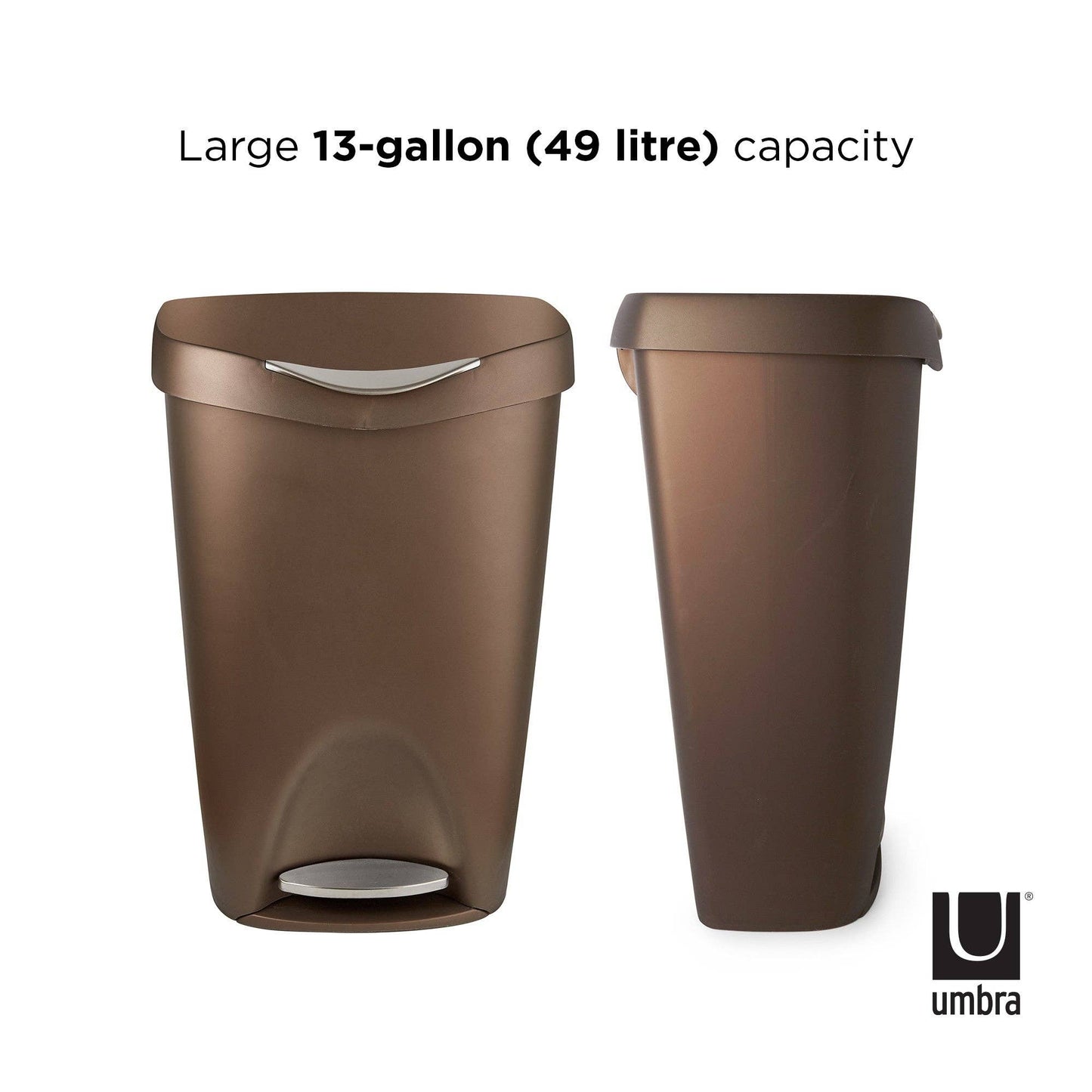 Brim Step On Trash Can: Nickel