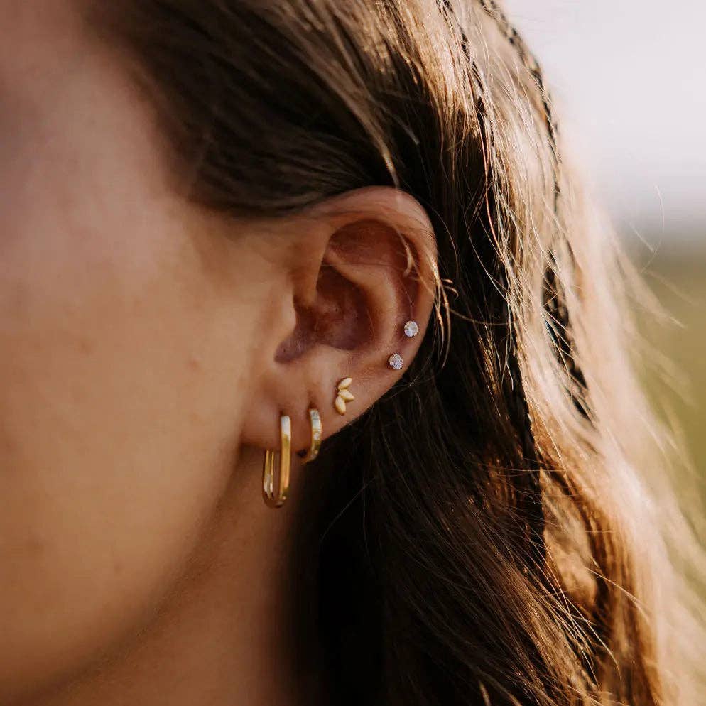 Lotus Flat Back Studs